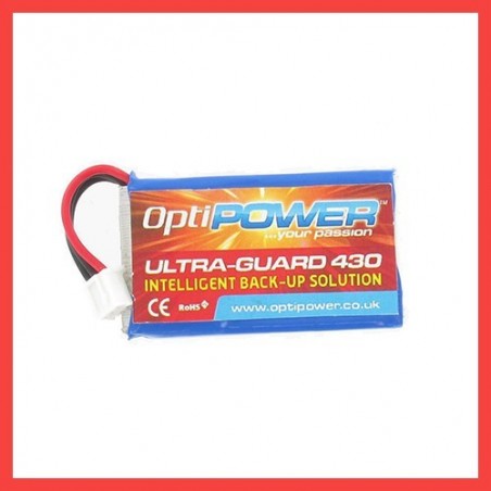 OptiPower ULTRA-GUARD 430 Back Up Solution Replacement 430Mah Lipo Battery