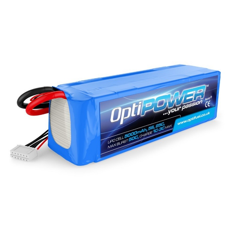 OPTIPOWER 5S 5000mah 25C F3A Competition Lipo