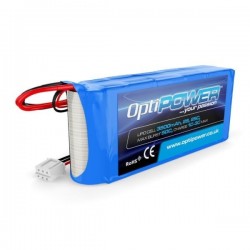 OptiPower Lipo Battery 3500mAh 2S1P 25C RX Pack