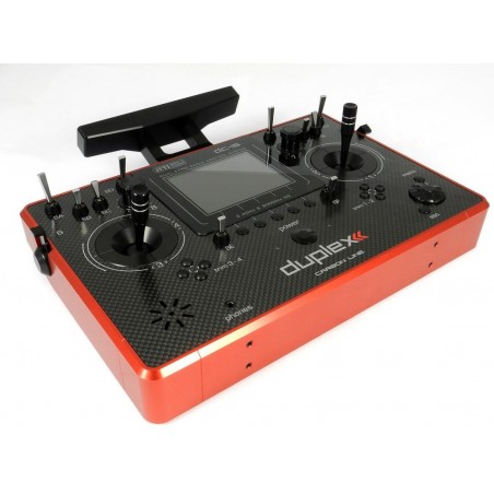 JETI tray transmitter DC-16 II Carbon Line Red Multimode incl. REX 10