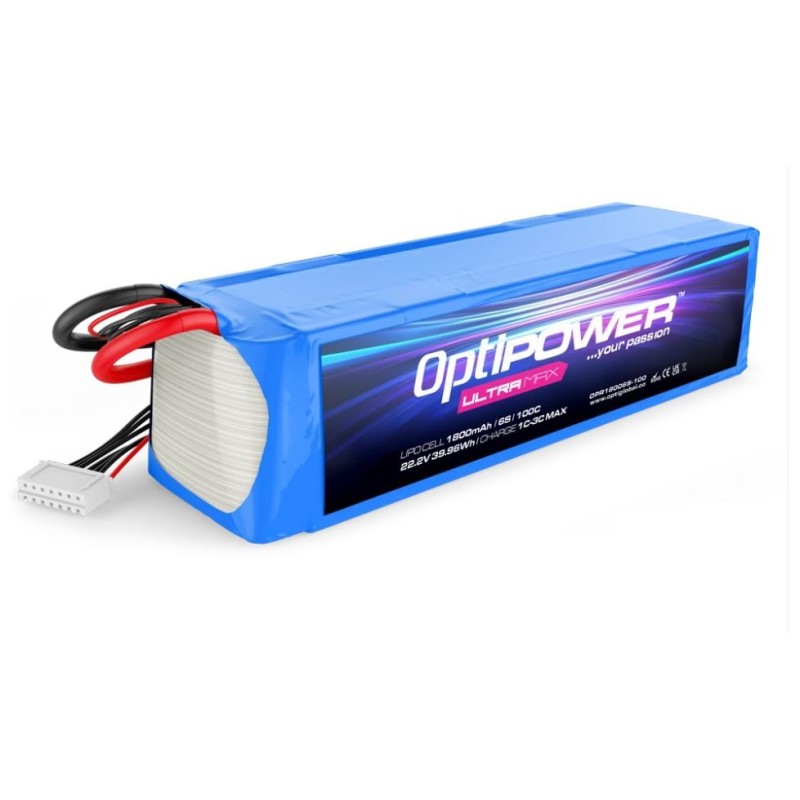 OPTIPOWER 6S 1800mAh 100C ULTRAMAX Lipo